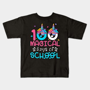 100th Day of Kindergarten For Girls 100 Magical Days Kids T-Shirt